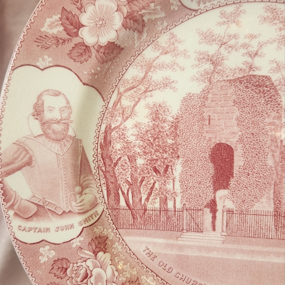 Vintage Jamestown Virginia 1950s Souvenir Plate - Picture 7 of 8